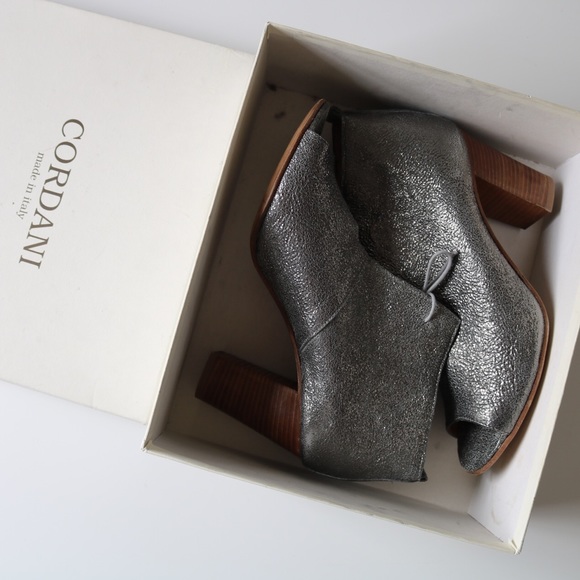 Cordani Borini Pewter Grey Acciaio Leather Bootie - Picture 7 of 8